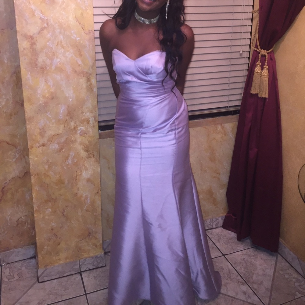 Lilac / Lavendar / Purple Gown Dress Strapless